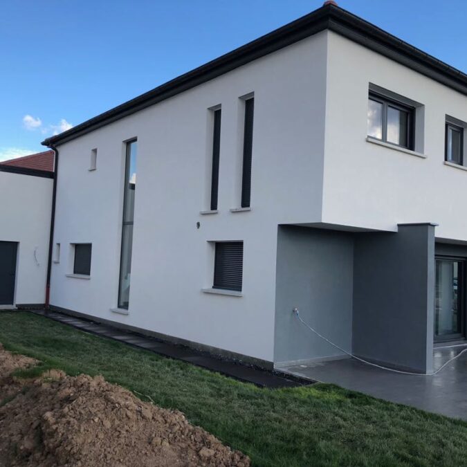 ENDUIT PROJET&Eacute; , FINITION GRESE A METZ Creutzwald 8