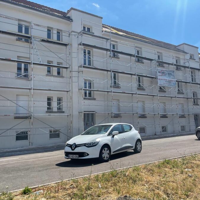 Chantier Morhange avant après et pendant les travaux grèse Forbach 8
