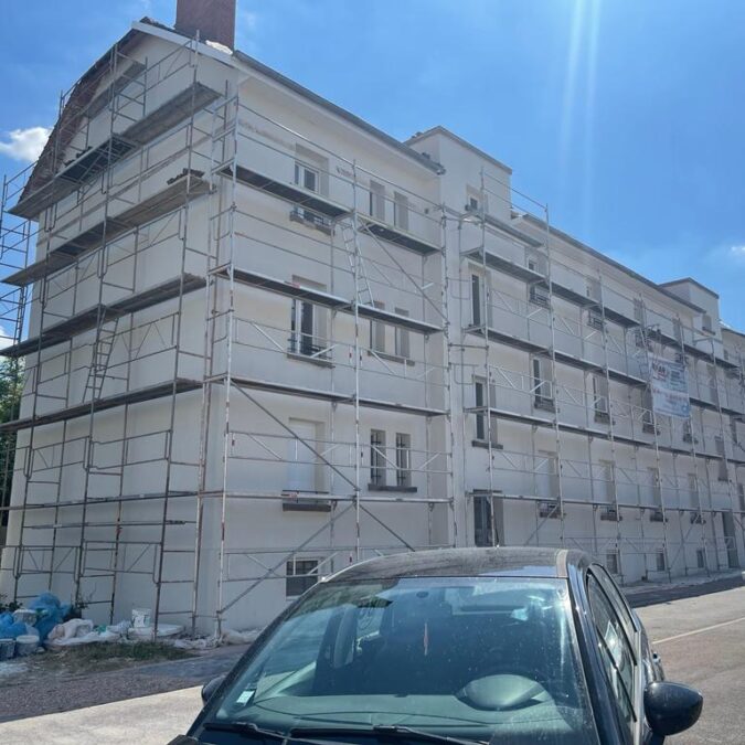 Chantier Morhange avant après et pendant les travaux grèse Stiring-Wendel 3