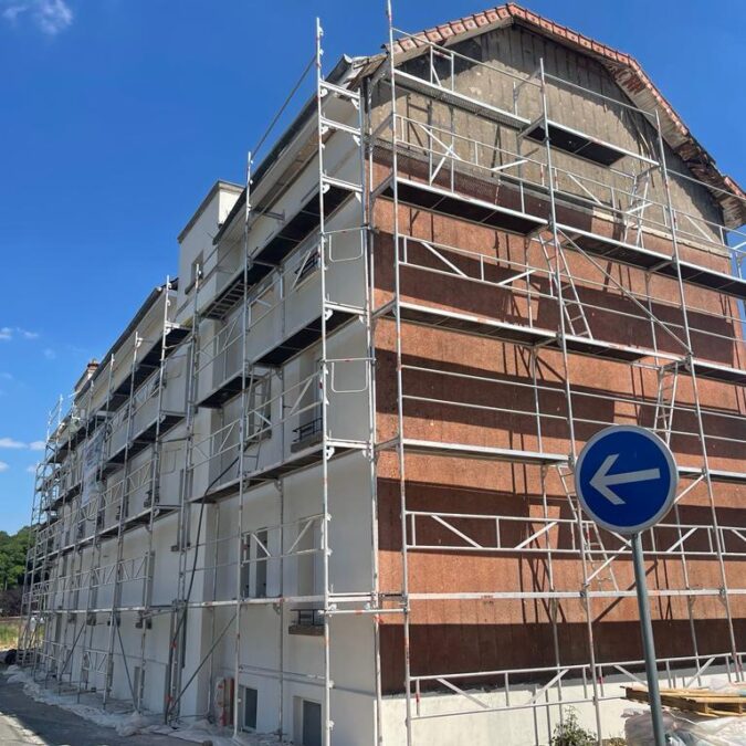 Chantier Morhange avant après et pendant les travaux grèse Behren-l&egrave;s-Forbach 5