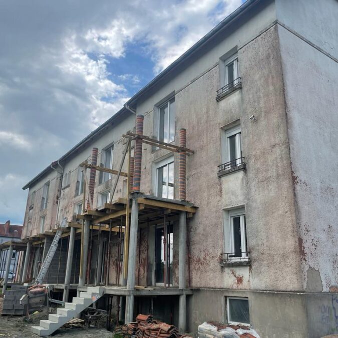 Chantier Morhange avant après et pendant les travaux grèse Petite-Rosselle 9