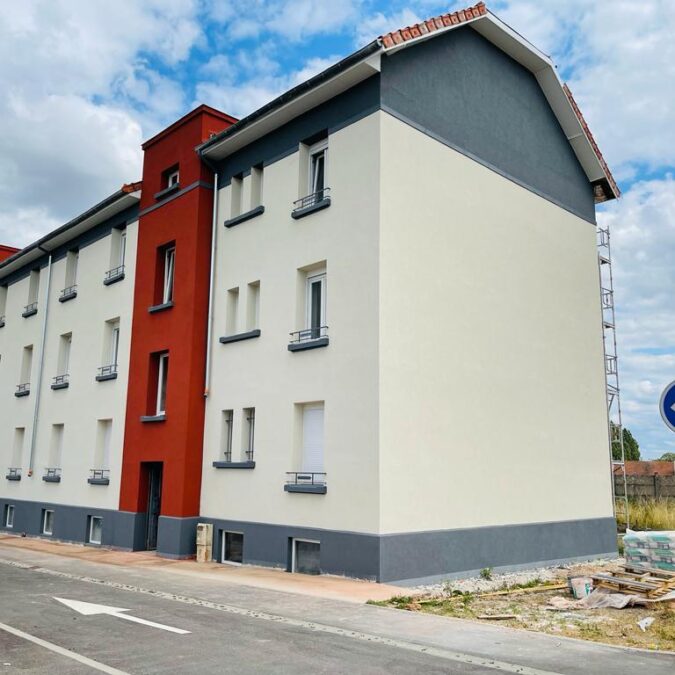Chantier Morhange avant après et pendant les travaux grèse Sarreguemines 0