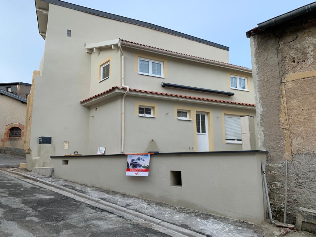 Chantier ANCY-DORNOT décrépissage enduit à la chaue Stiring-Wendel