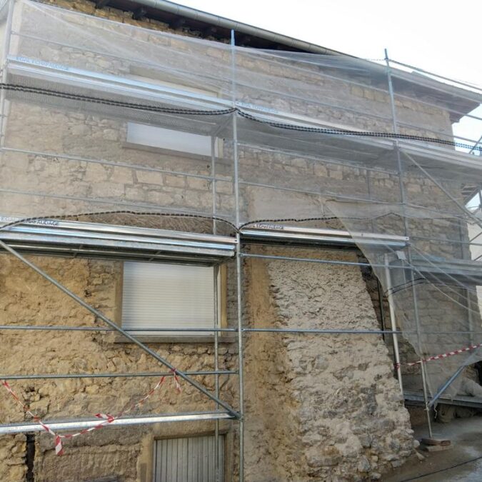 Chantier ANCY-DORNOT décrépissage enduit à la chaue Freyming-Merlebach 9